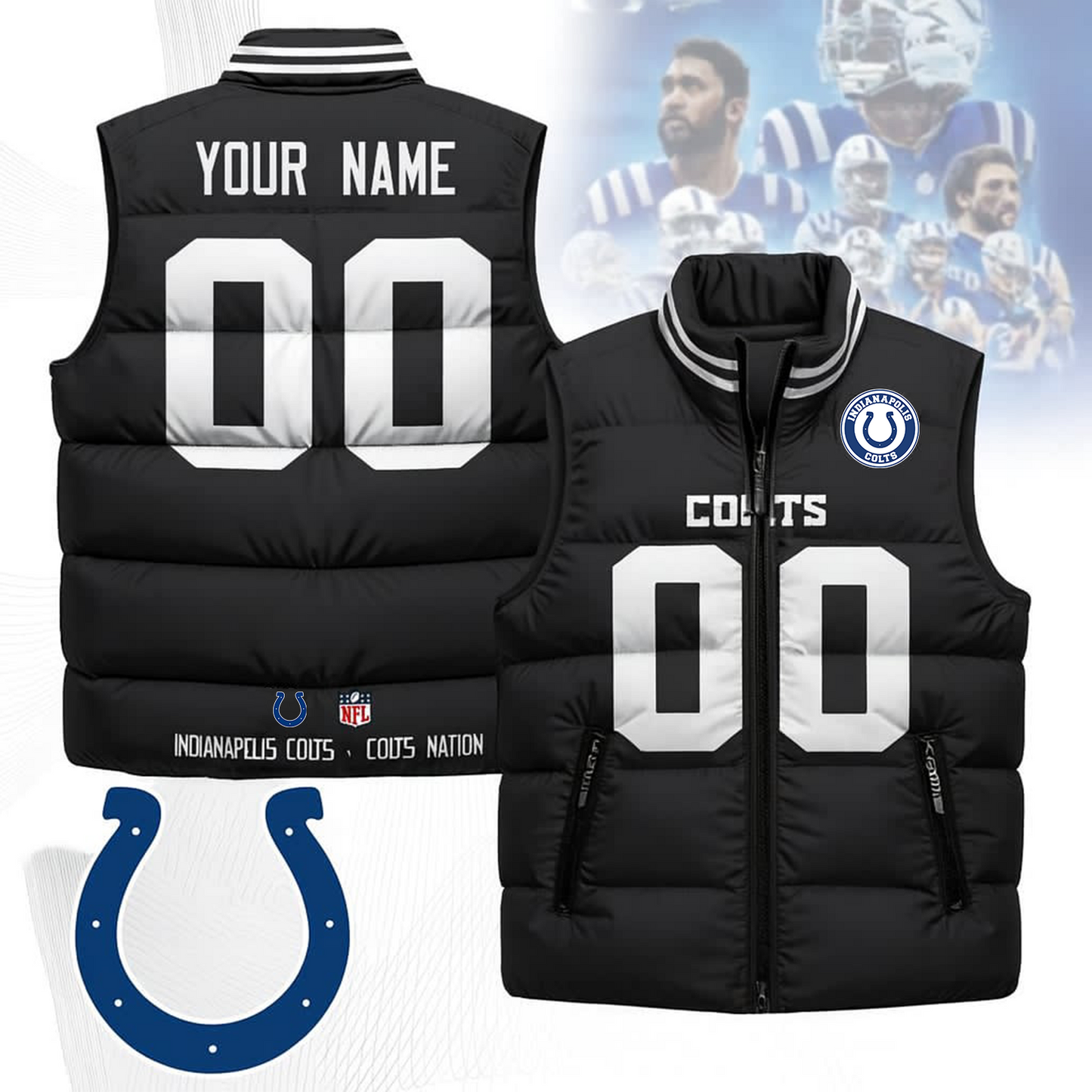 IND x NFL Unisex Puffer Vest DatND ThuongNH