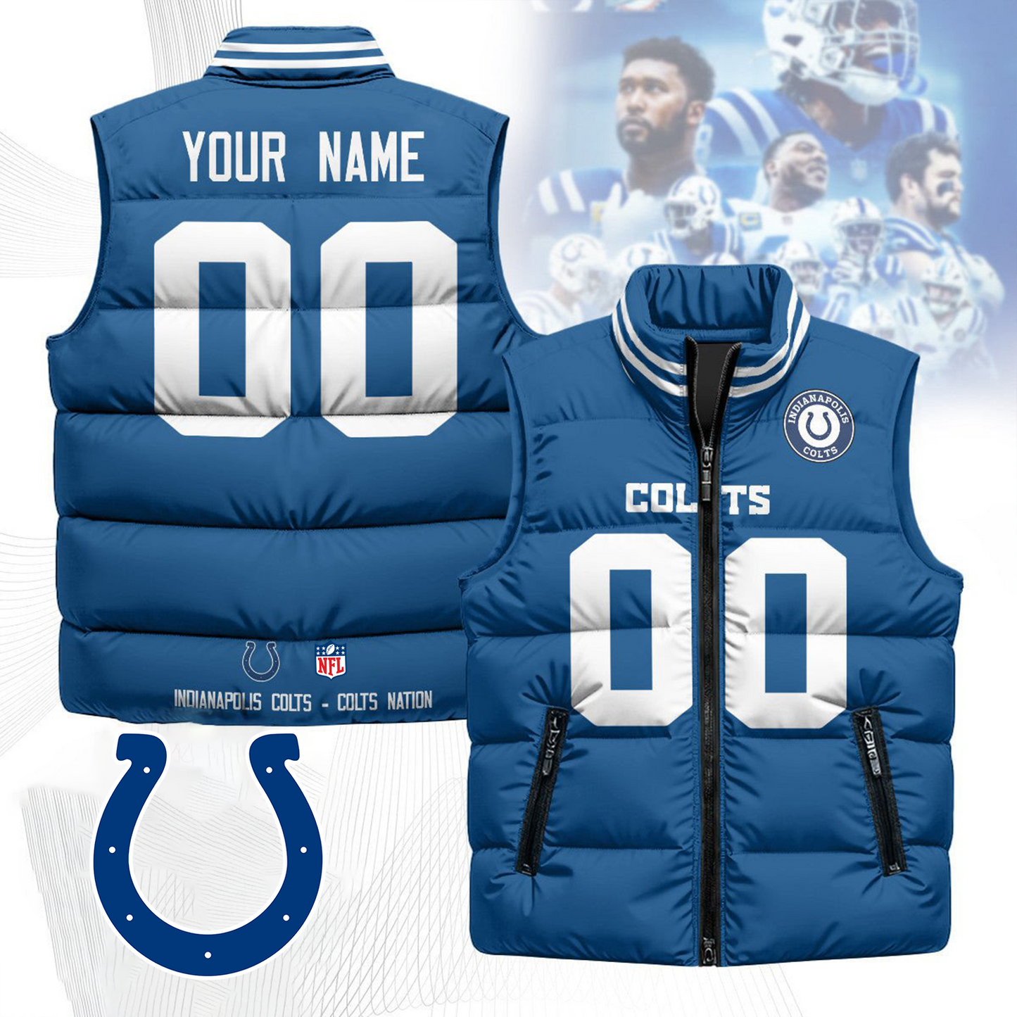 IND x NFL Unisex Puffer Vest DatND ThuongNH