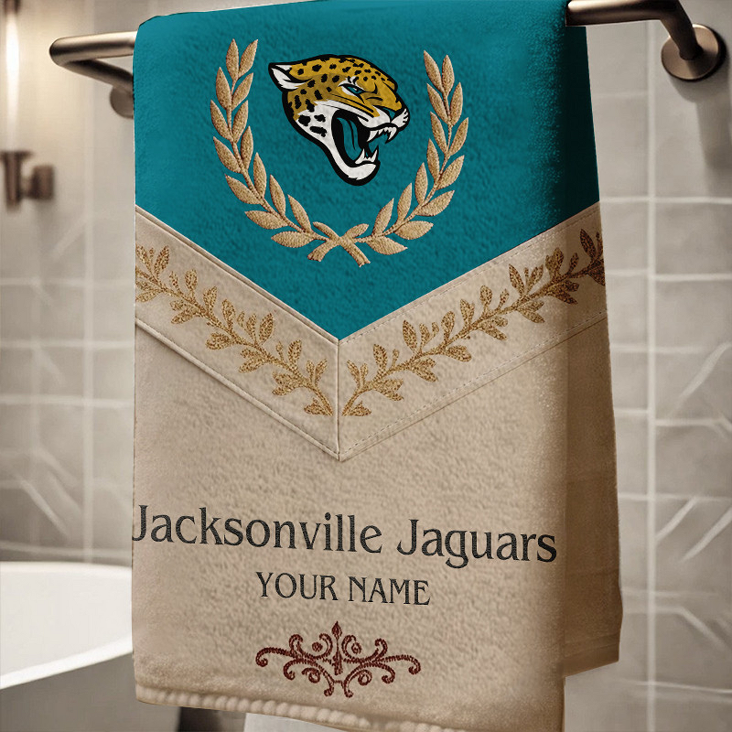 JAC Football New Bath Towel Custom Name DATND TANTD