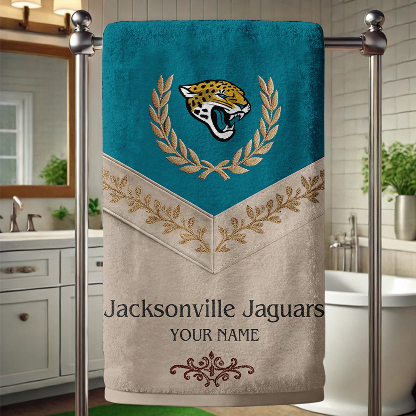 JAC Football New Bath Towel Custom Name DATND TANTD