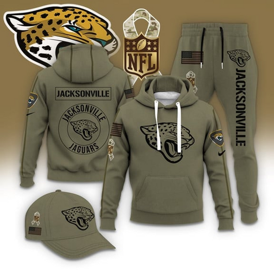 JAC X NFL Casual Outfit Set - Hoodie, Jogger, and Cap V1 NAK THUONGNH
