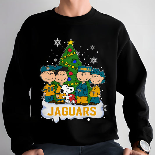 JAC x NFL Peanuts Snoopy And Friends Christmas Tree 2D Shirt DatND DVT