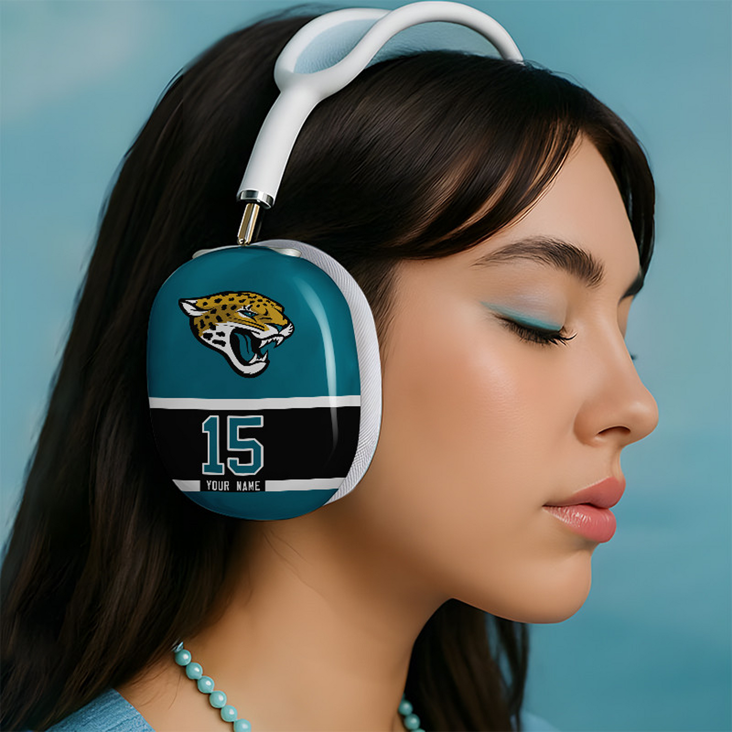 JAC x NFL Special Airpod Max Case Cover Personalized DATND TANTD