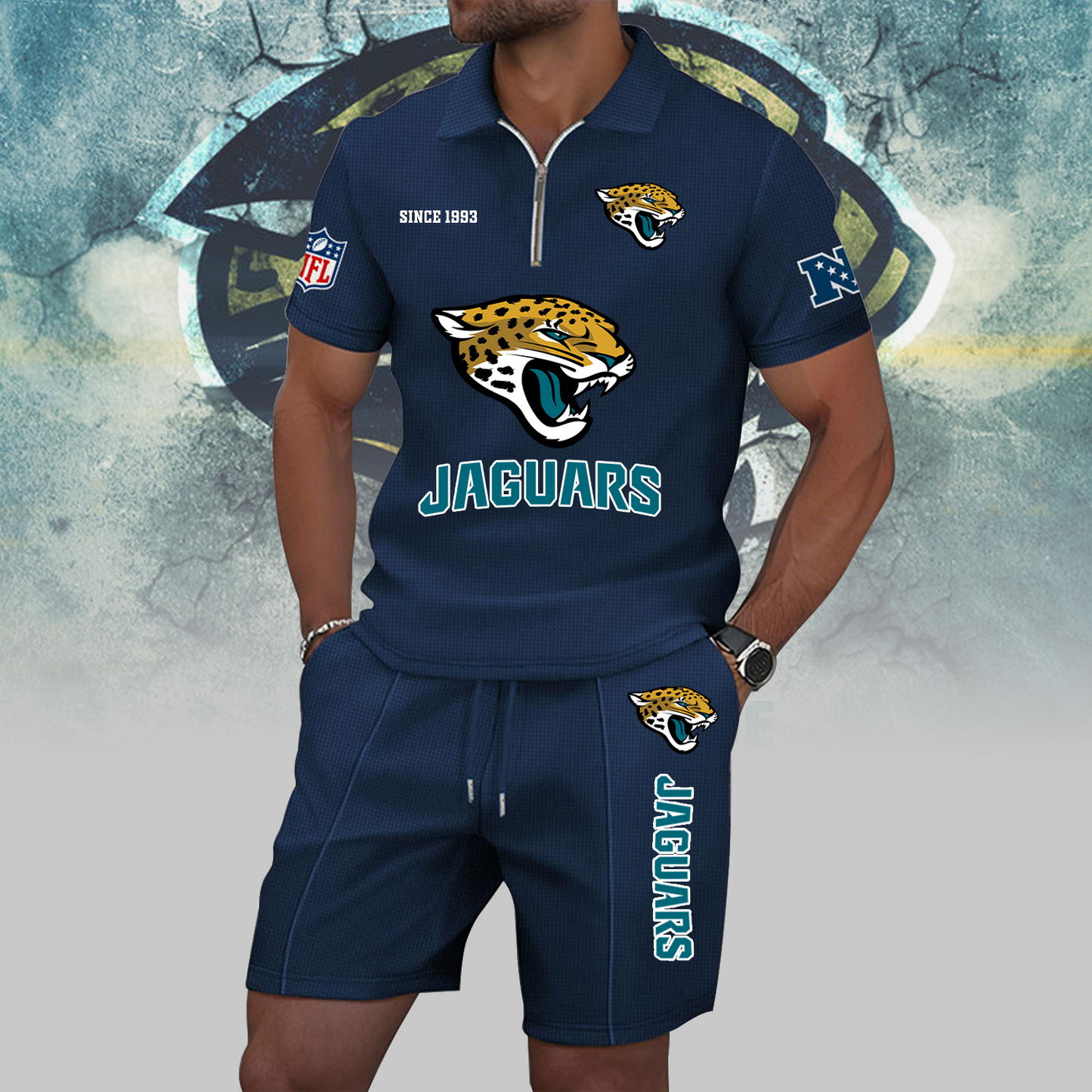 JAC x NFL Zip Polo Set DATND TANTD