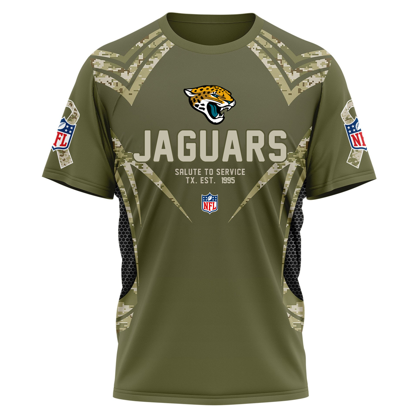 JJ Premium NFL Salute to Service Camo 3D Shirt DDT CTND