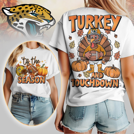 JJ Premium NFL Turkey and Touchdown Women's Shirt DDT NTL