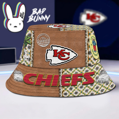 Kansas City Chiefs Premium NFL Bad Bunny Bucket Hat