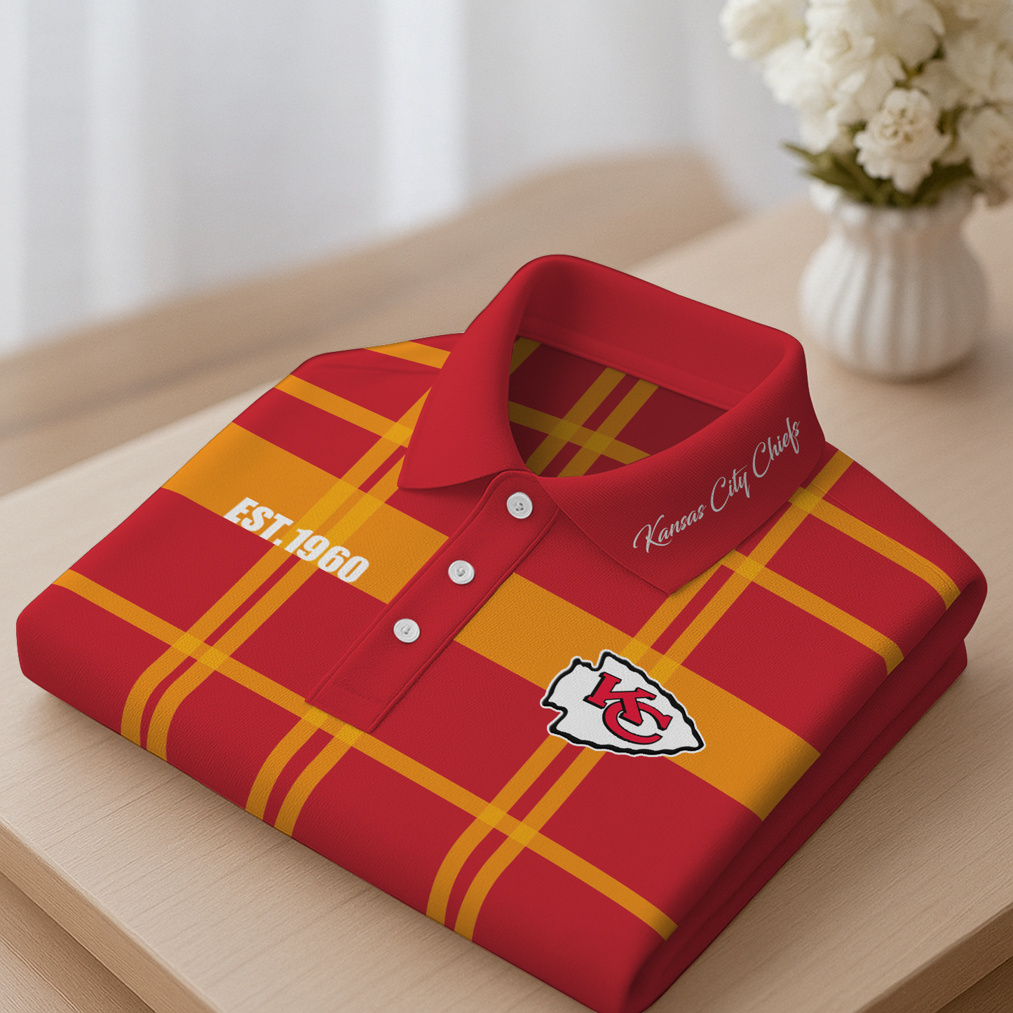 KC Premium NFL Polo Shirt DatND DVT
