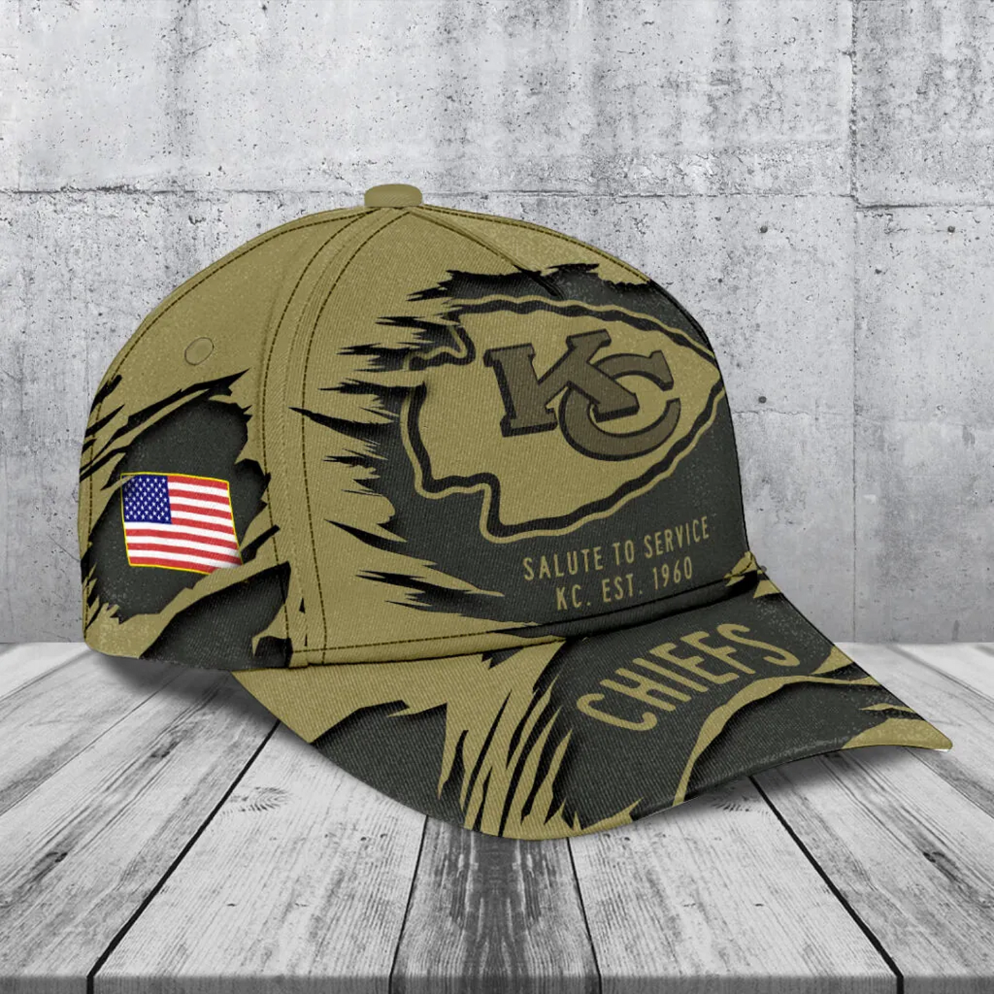 KC x NFL 2025 Salute to Service Classic Cap DATND TANTD