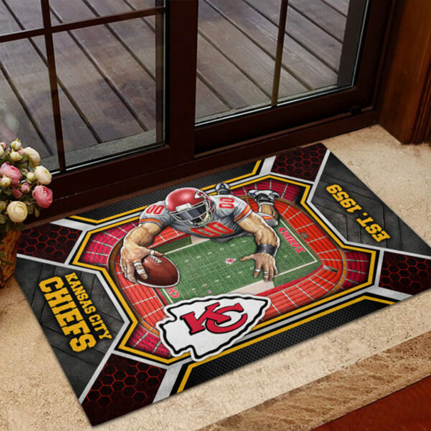 KC x NFL Custom Doormat DATND TANTD