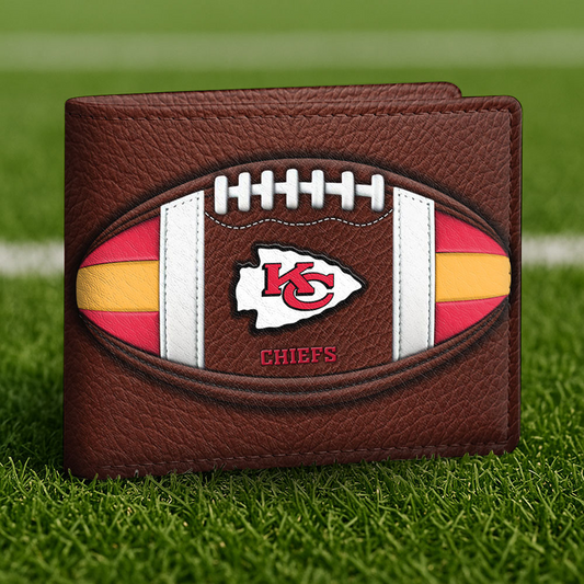 KC x NFL Football Men Special Brown Wallet DATND TANTD