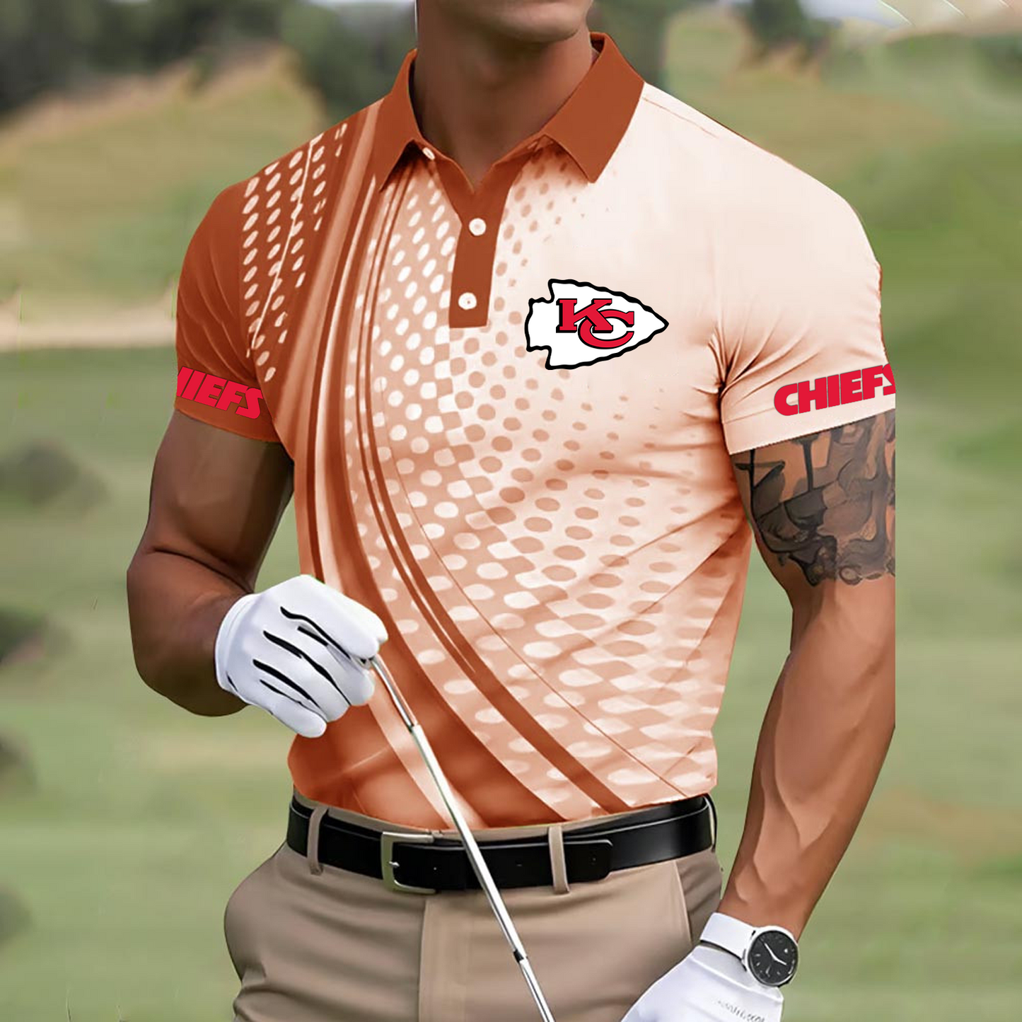 KC x NFL Polo Shirt DATND TANTD