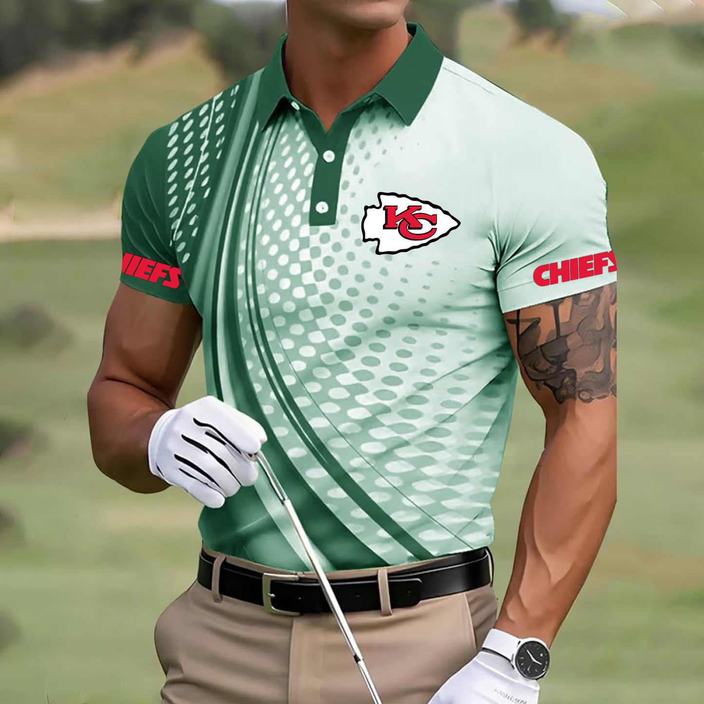 KC x NFL Polo Shirt DATND TANTD