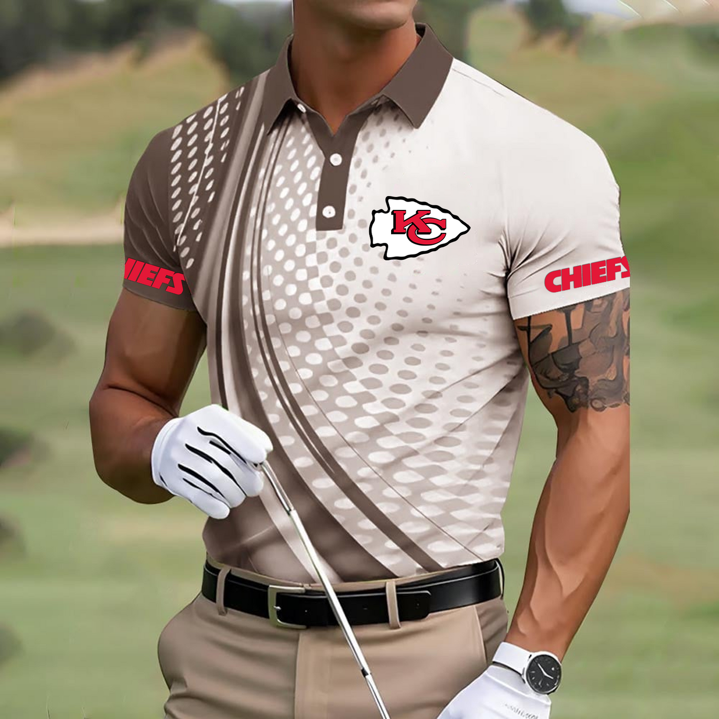 KC x NFL Polo Shirt DATND TANTD