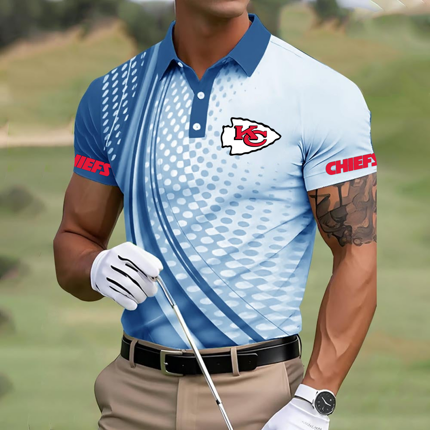 KC x NFL Polo Shirt DATND TANTD