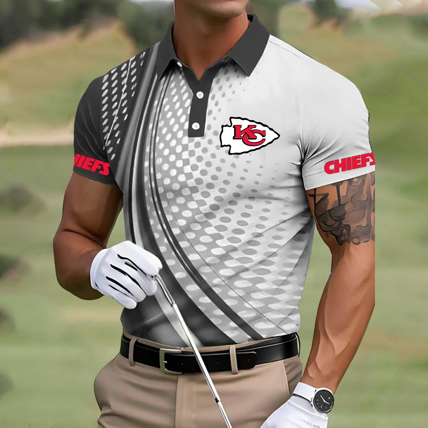 KC x NFL Polo Shirt DATND TANTD