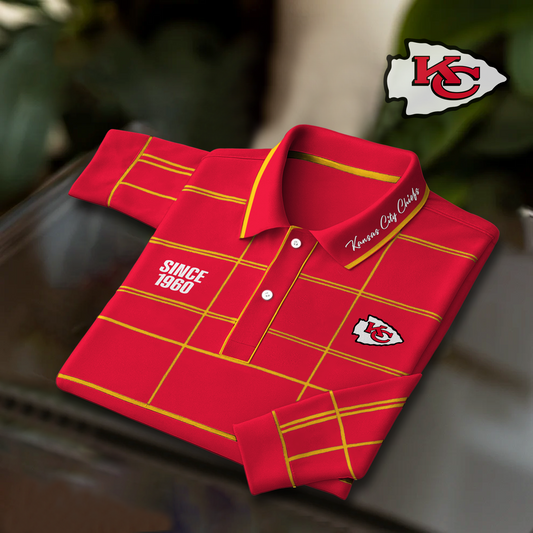 KC x NFL Polo Shirt Long Sleeve DatND DVT