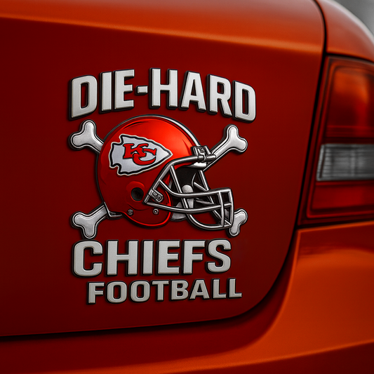 KC x NFL Premium 3D Car Name Badge DATND DVT