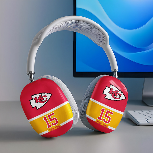 KC x NFL Special Airpod Max Case Cover Personalized DATND TANTD