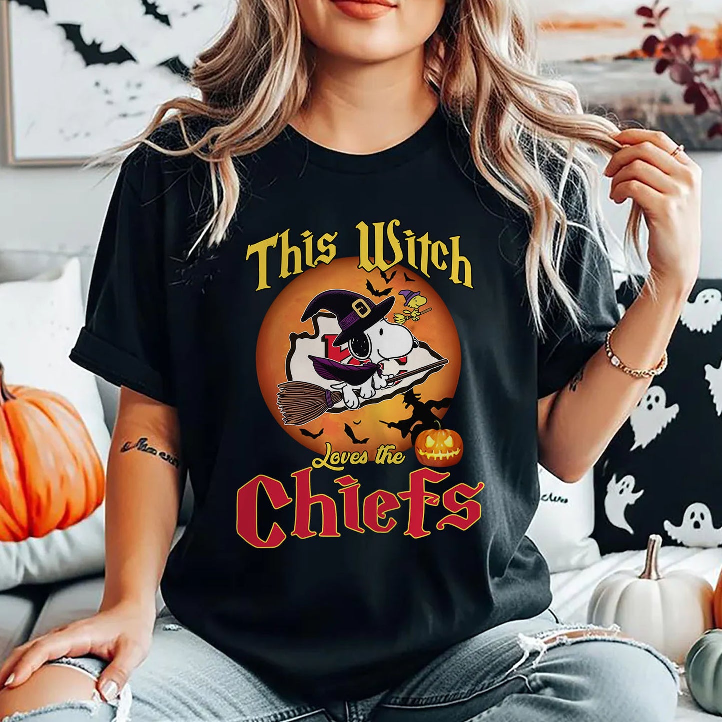 KC x NFL This Witch Snoopy Love This 2D Shirt DatND DVT
