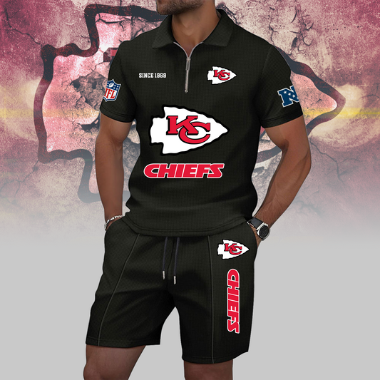 KC x NFL Zip Polo Set DATND TANTD