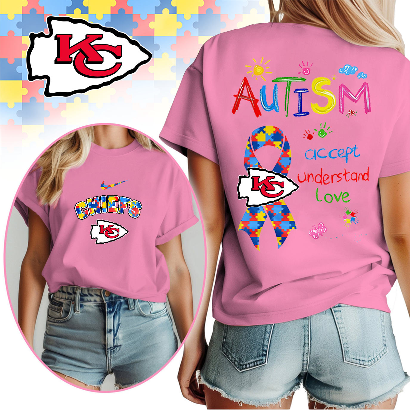 KCC Premium Autism Awareness 3D Shirt DDT TTV