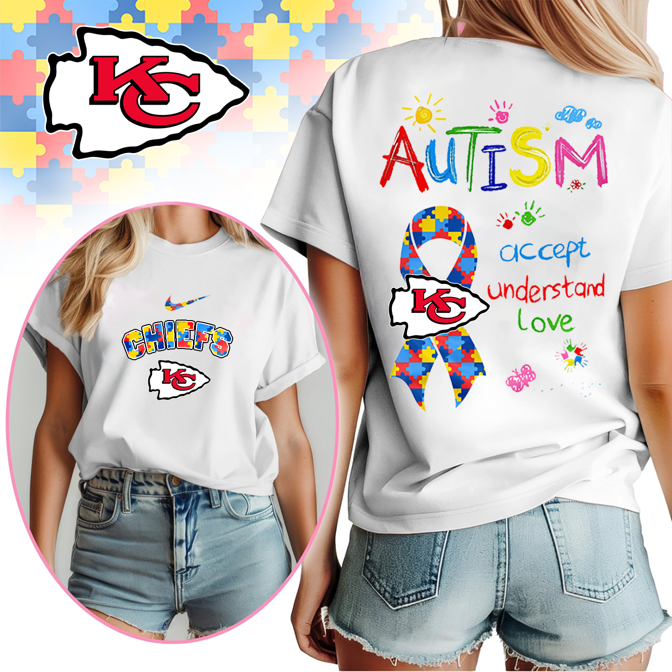 KCC Premium Autism Awareness 3D Shirt DDT TTV