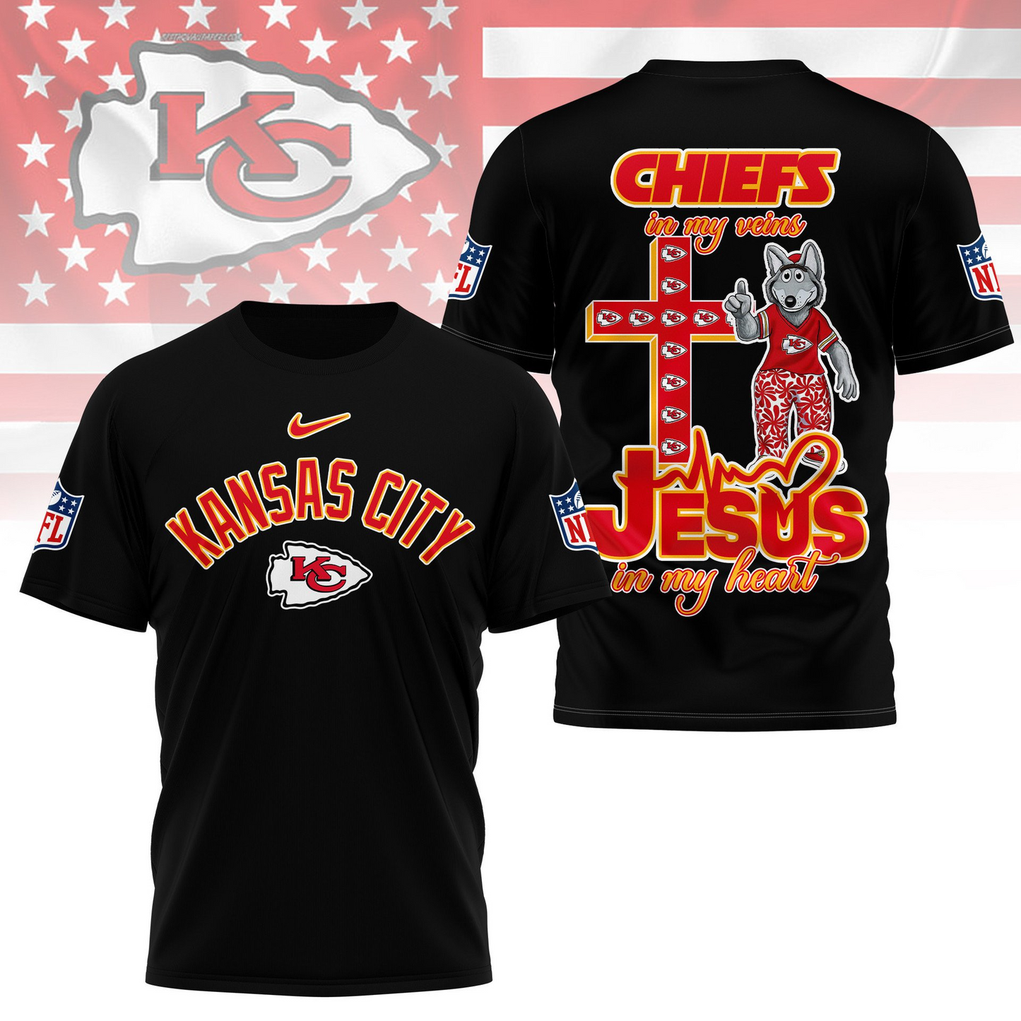 KCC Premium Faith & Football 3D Shirt DDT TTV