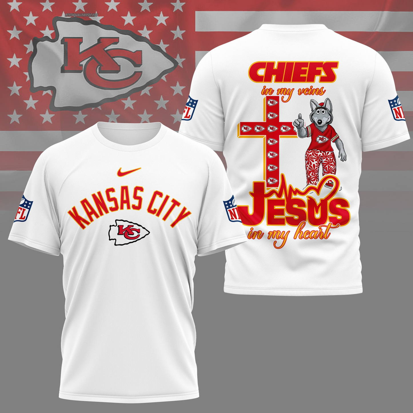 KCC Premium Faith & Football 3D Shirt DDT TTV