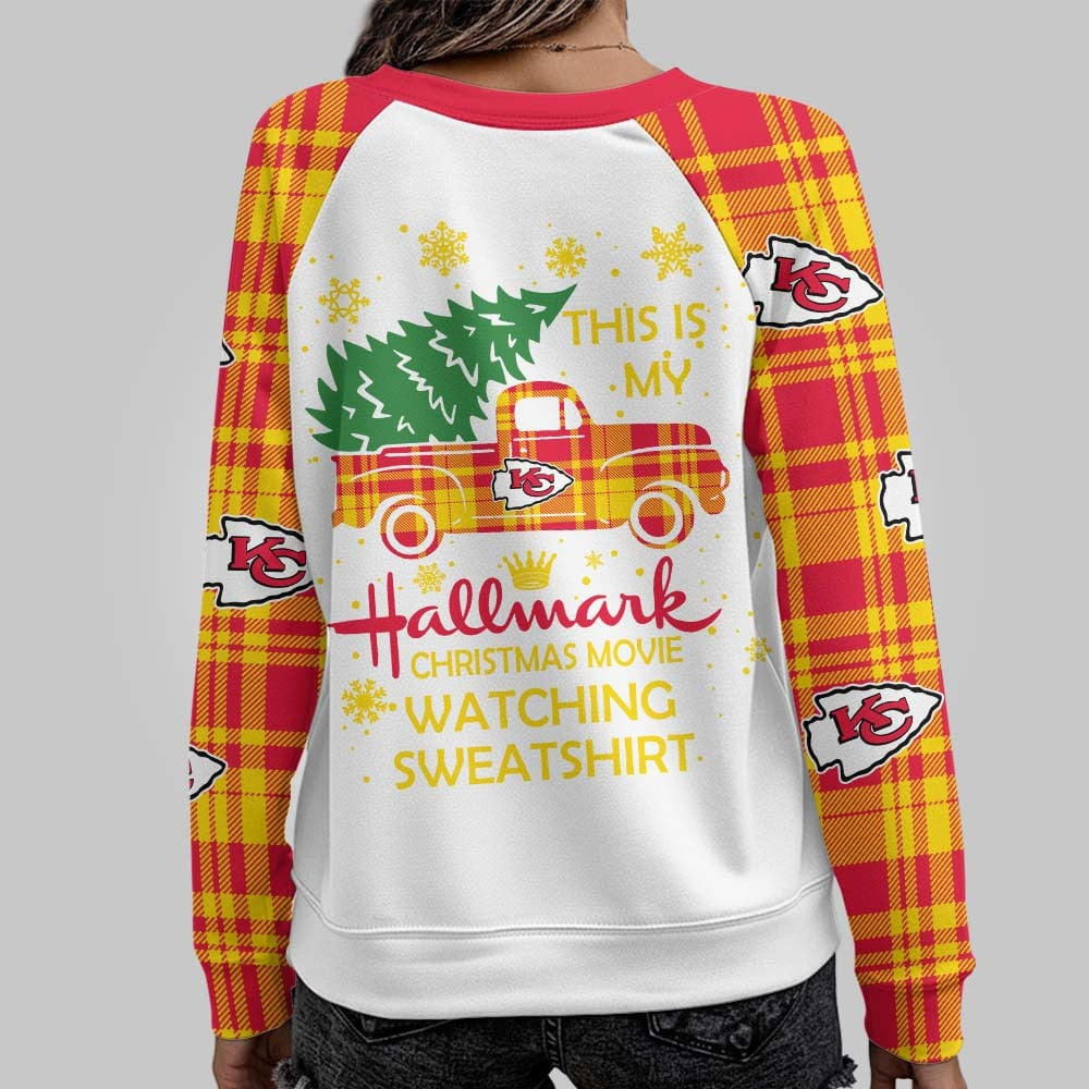 KCC Premium NFL Cozy Round Neck Raglan Sleeve Sweatshirt DDT CTND