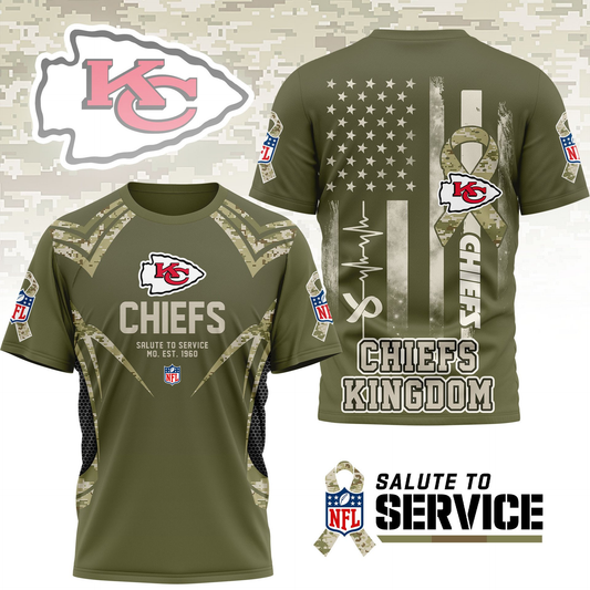 KCC Premium NFL Salute to Service Camo 3D Shirt DDT CTND