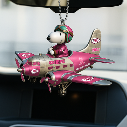 KCC Premium NFL x SNP Breast Cancer Car Hanging Ornament DDT NTL