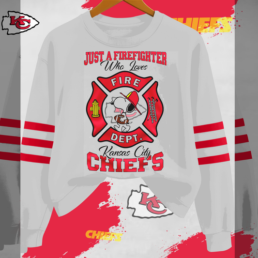 KCC x NFL Just A Firefighter Who Love Sweatshirt DDT HLPHUONG