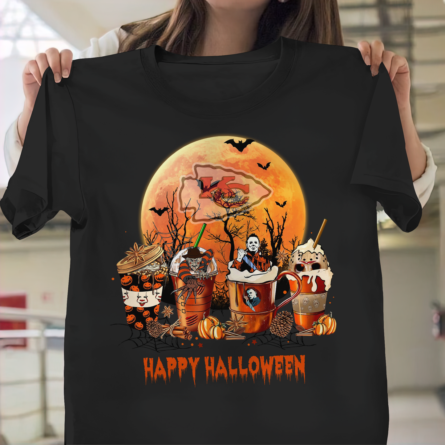 KCC x NFL Premium Happy Halloween Shirt DDT NTL
