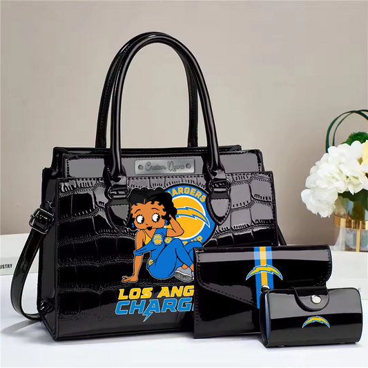 LAC Embossed three-piece handbag set DatND DVT