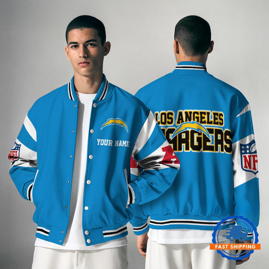 LAC NFL Varsity Jacket Custom Name For Fans DDT NTL