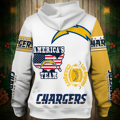 LAC Premium NFL V3 3D Graphic Hoodie DDT NTL