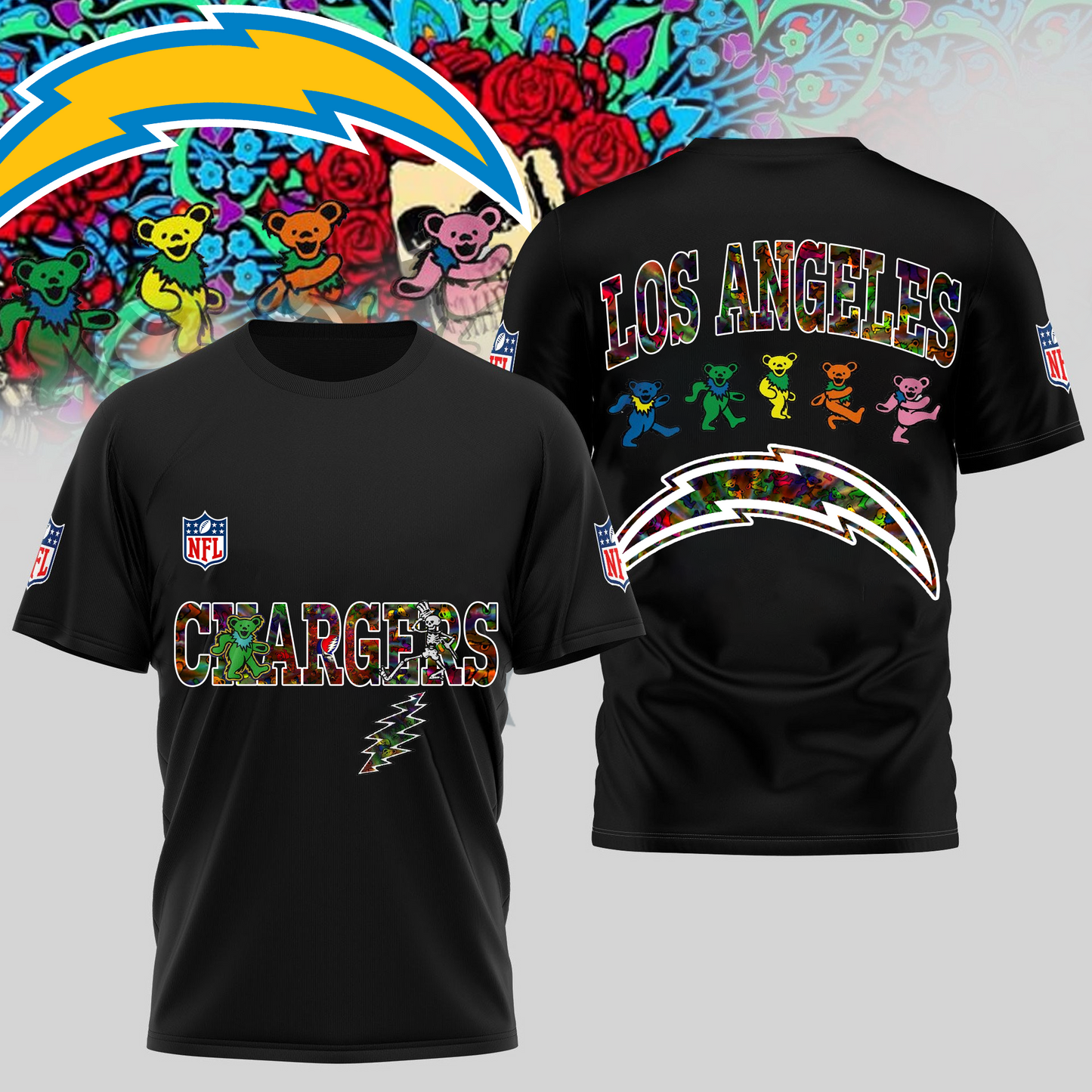 LAC Premium NFL Dancing Bear T-Shirt DDT HLPHUONG