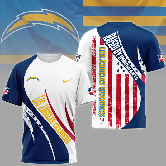 LAC Premium NFL Raised By Immigrants 3D Shirt DDT NTL