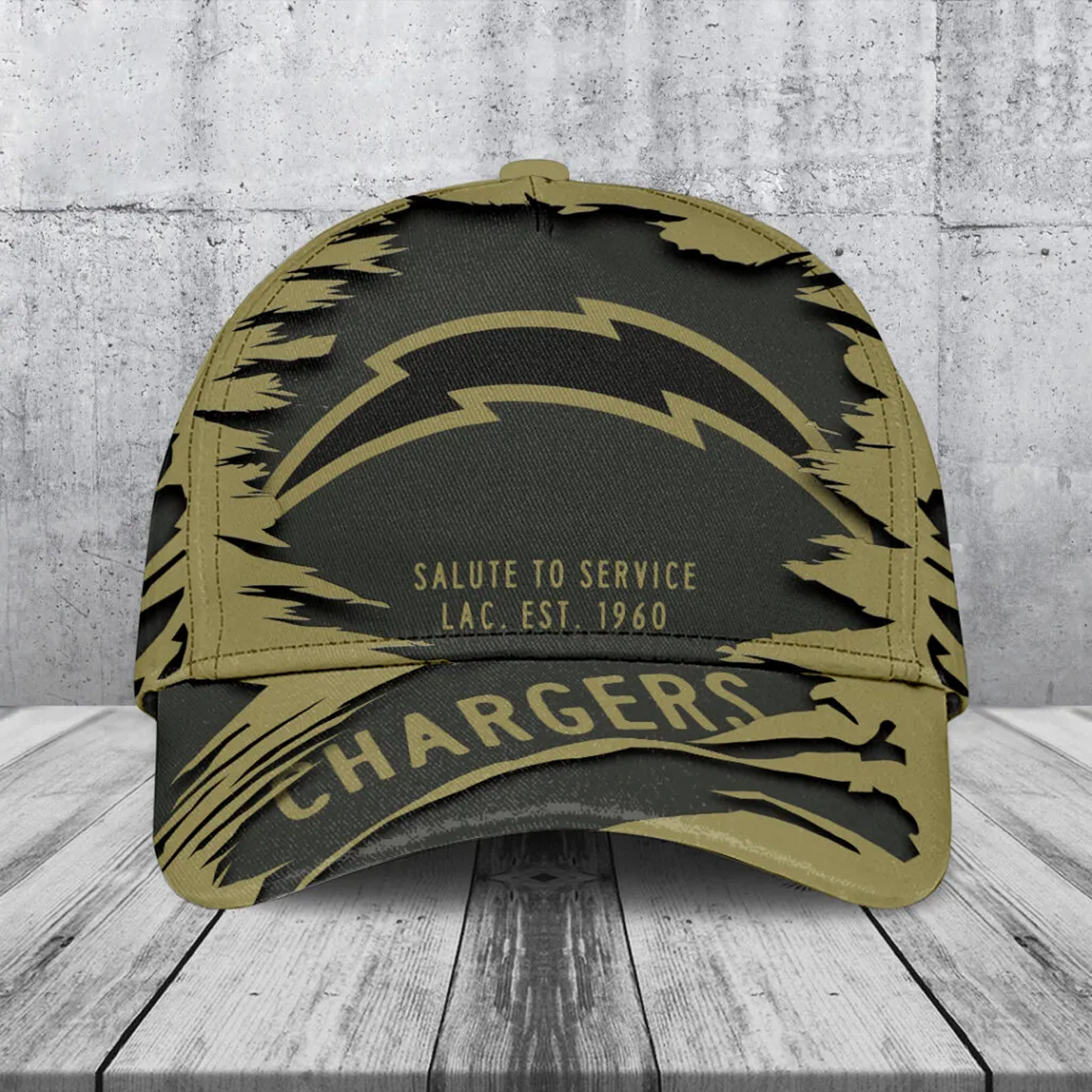 LAC x NFL 2025 Salute to Service Classic Cap DATND TANTD