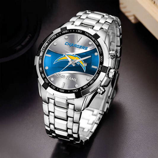 LAC x NFL Alloy Men Quartz Watch - Custom Name DATND TANTD