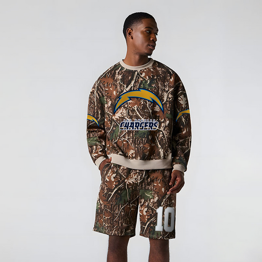 LAC x NFL Football Full Set Long Sweatshirt And Short Pants DATND TANTD