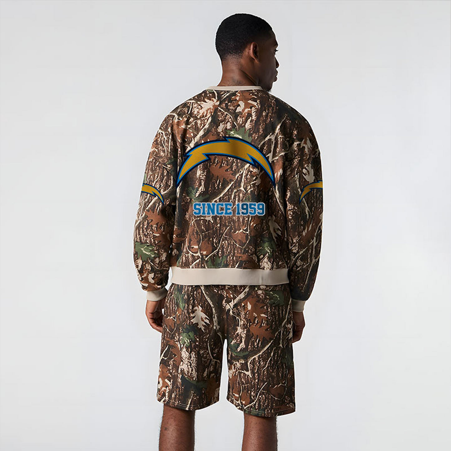 LAC x NFL Football Full Set Long Sweatshirt And Short Pants DATND TANTD