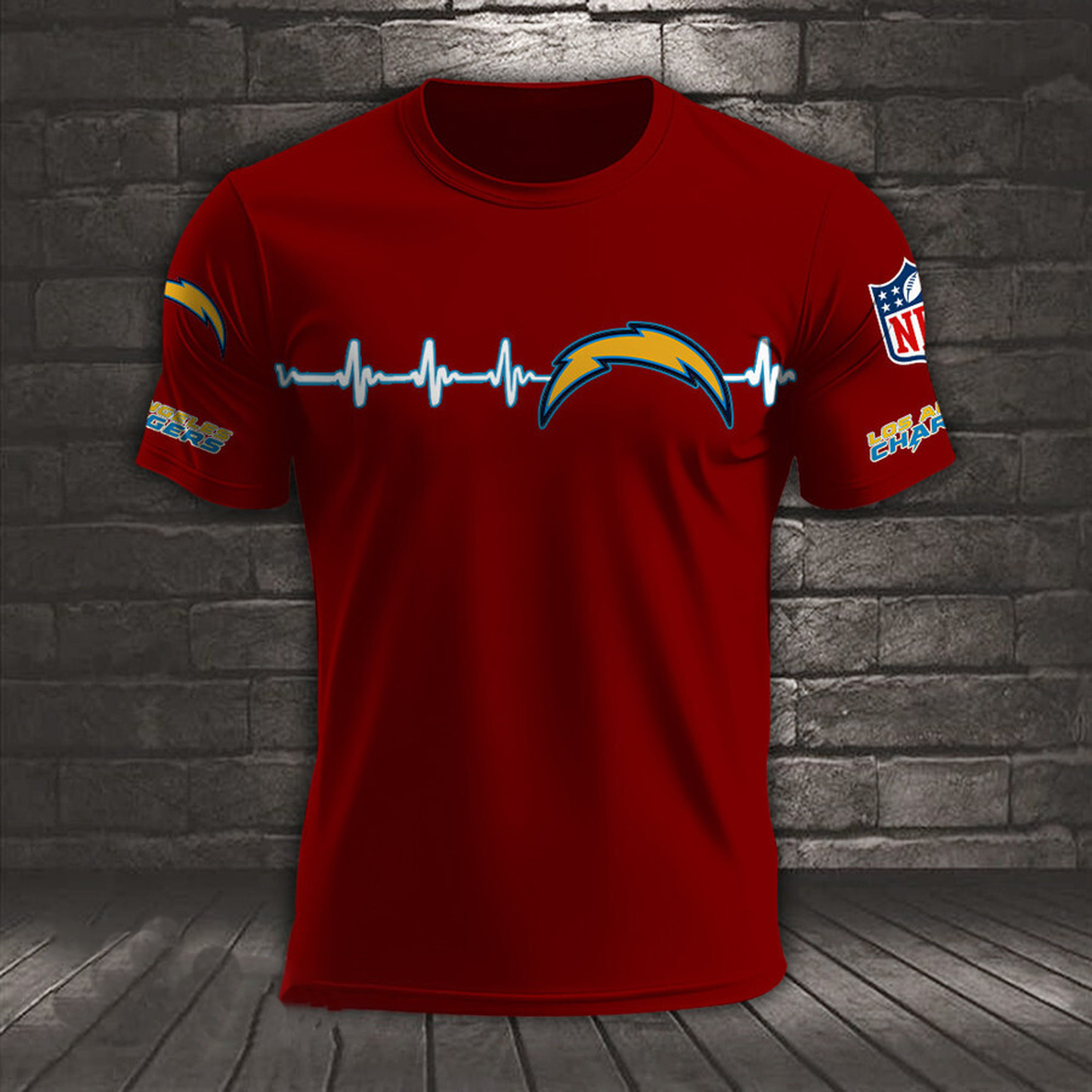 LAC x NFL Heart Rate Map Special 3D Shirt DatND ThuongNH