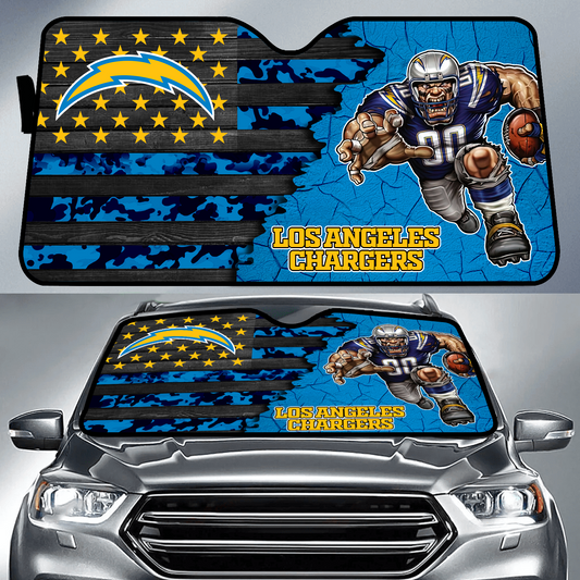 LAC x NFL Personalized Auto Sun Shade DATND TANTD