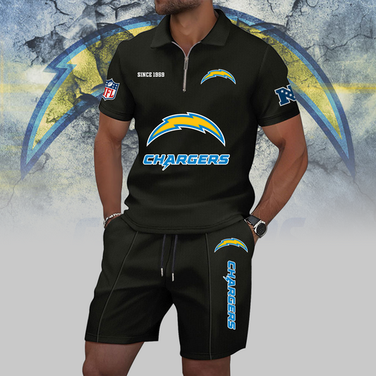 LAC x NFL Zip Polo Set DATND TANTD