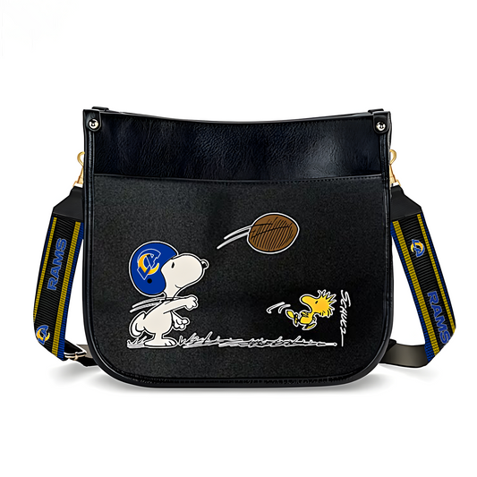 LAR  x NFL Peanuts Snoopy Football Shoulder Bag DatND ThuongNH