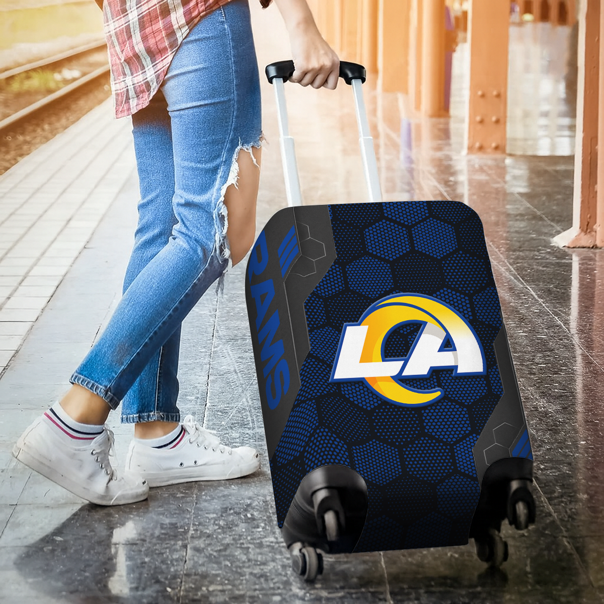 LAR NFL V3 Luggage Cover Suitcase Protector DDT NTL