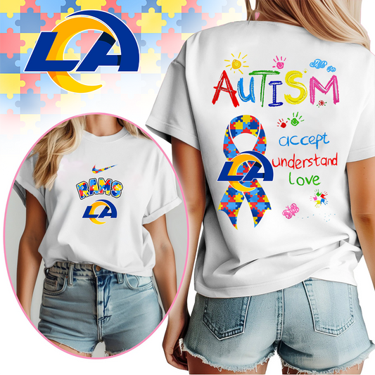 LAR Premium Autism Awareness 3D Shirt DDT TTV