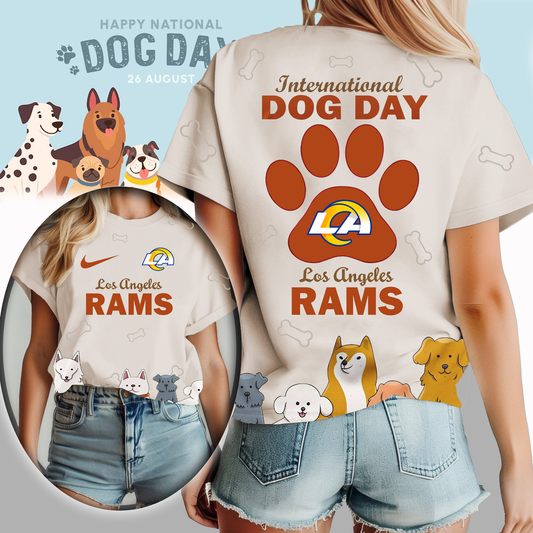 LAR Premium NFL International Dog Day 3D Shirt DDT CTND